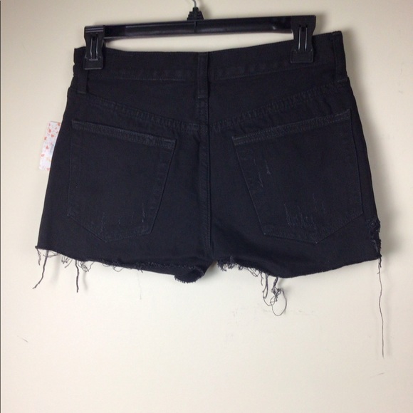 Free People Sofia cotton distressed raw hem shorts - Picture 3 of 8